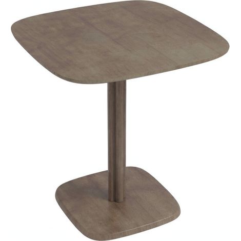 Table carrée moderne 4 personnes, plateau bois épais résistant, pour cuisine ou salle à manger, structure stable et design épuré (1/5)