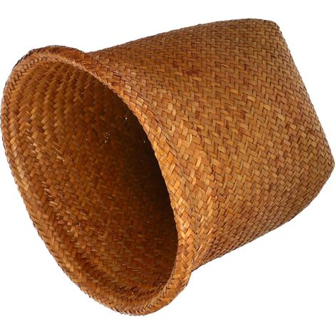 Poubelle Tressée en Rotin, Panier de Rangement Fait Main (1/5)