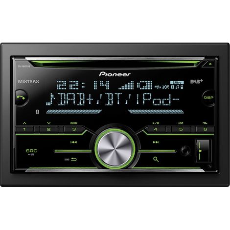 Pioneer FH-X840DAB Doppel-DIN Autoradio Bluetooth®-Freisprecheinrichtung, DAB+ Tuner (1/3)