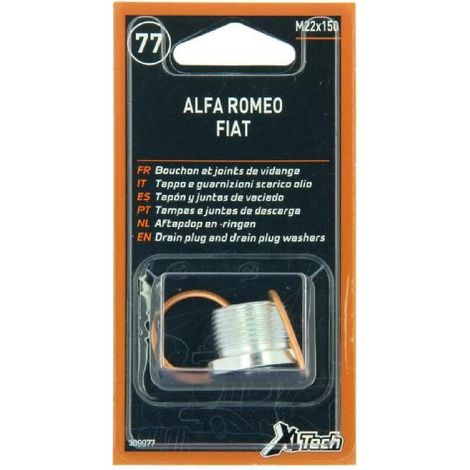1 bouchon de vidange ET 2 joints compatible avec Fiat M22