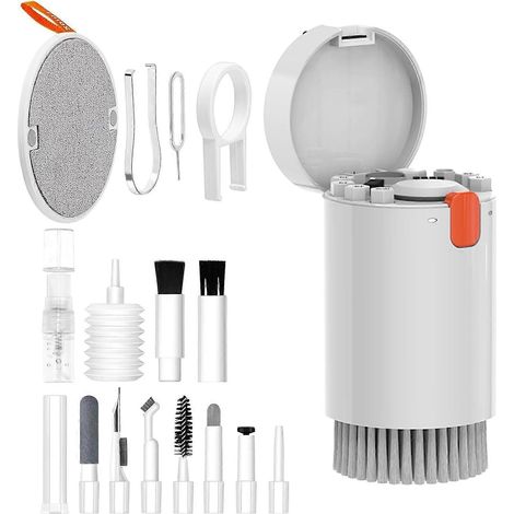 Kit de nettoyage 20 en 1 pour écran et clavier d'ordinateur portable, blanc (1/5)