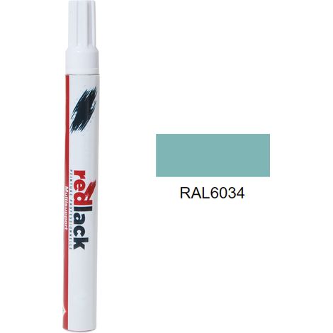 Feltro Vernice per ritocchi 8 ml – RAL 6034 – Turchese pastello – satinata – multisupporto – Redlack