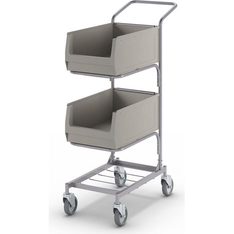 FRANKEL kaiserkraft, Chariot de service, avec 2 bacs à bec, (1/5)