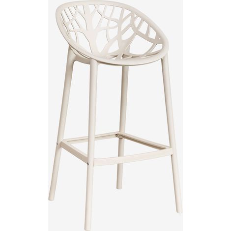SKLUM Hoher Hocker aus Polypropylen Ores Beige Tapioca ↑75 cm