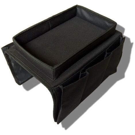 Accoudoir boîte de rangement canapé rangement avec plateau multi-poches téléphone portable magazine collations lunettes tél (1/4)