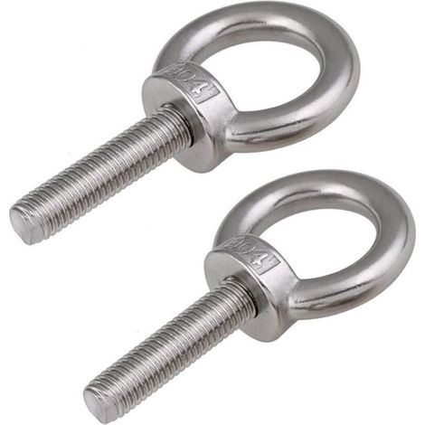 2-PCS Boulons à oeil M16 en Acier inoxydable 304,Boulons de levage,Anneaux de levage,Vis à œil pour accessoires de levage (M16x150) (1/5)
