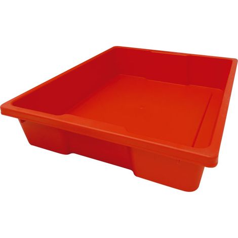 CAJON BAJO S/TAPA 37X31X7.3CM ROJO PP FAIBO 887-03