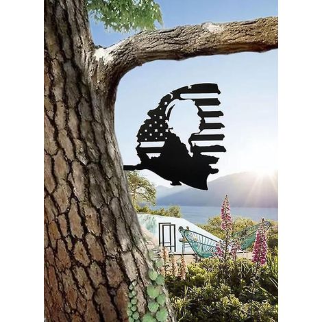 tte Humaine Ornements De Jardin En Mtal Pour Cltures, Dcorations D'extrieur Et De Maison, Dcoration De Jardin, Sculptures, Silhouettes En Fonte, A (1/5)