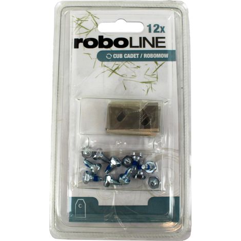 Jeu De 12 Lames Adaptable Pour Robots Robomow Rk Modèles Rk1000, Rk1000 Pro, Rk2000, Rk2000 Pro, Rk3000 Pro, Rk4000 Pro - Cub Ca