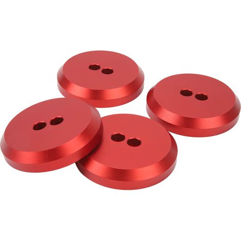 Lot de 4 patins de cric en aluminium rouge pour Chevrolet Corvette C5 C6 C7 C8, adaptateurs de remplacement pour cric de sol (1/5)