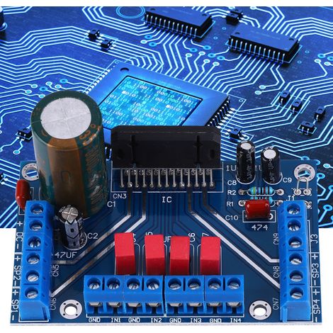 Carte d'amplificateur audio 4 canaux 12-14,5 V CC, 4 x 41 W, pour voiture (BTL). (1/5)