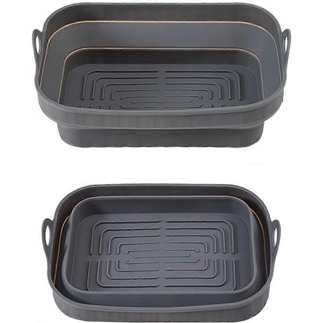 Moule en silicone réutilisable pour friteuse à air chaud, accessoire universel pour friteuse à air chaud, panier en silicone pour casserole (1/5)