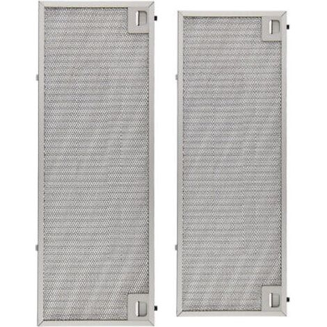 Kit 2 Filtros Aluminio Teka CNL 2002  Medidas 51x184 mm  Recambio Original 61836021  Filtro Antigrasa Metálico