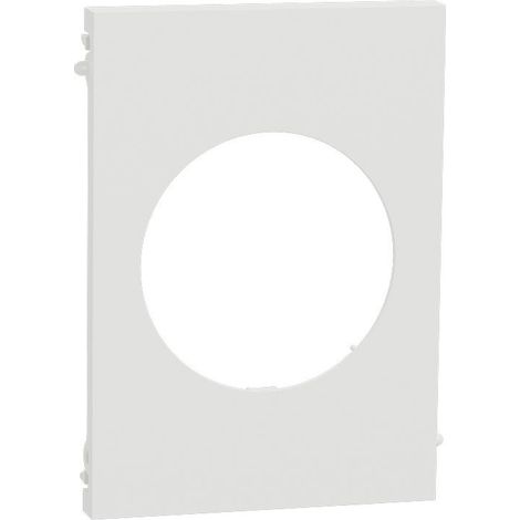 Plaque Odace Blanc craie Architecte 1 poste centrale (S920801)