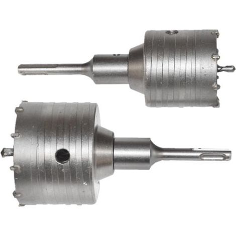 AWTOOLS CORONA PER CEMENTO SET FI=65mm + FI=80mm MANICO SDS PLUS 100mm (1/2)