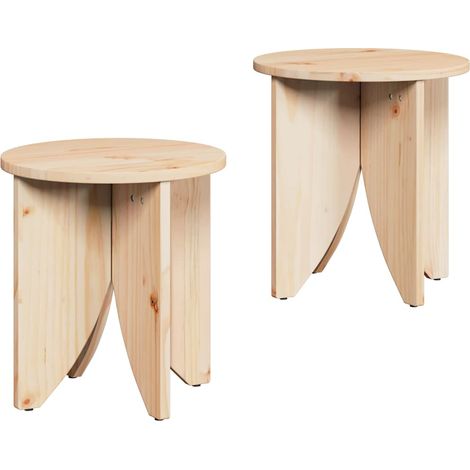 Maison Exclusive - Couchtisch 2 pcs Natur