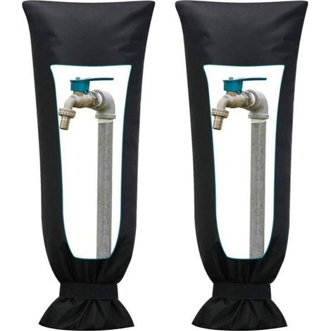 Protection Robinet Gel, Protection Robinet Exterieur Réutilisables et Étanches, Adaptés aux Robinets de Jardin, de Pelouse et de Terrasse, Ainsi Qu'aux Bornes D'incendie(2PCS) (1/5)