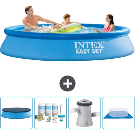 Piscine Gonflable Ronde Easy Set Intex - 305 x 61 cm - Bleue - Incluse Accessoire CB1 (1/5)