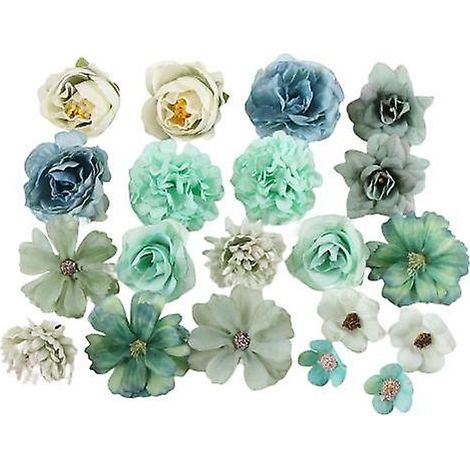 20 fausses têtes de chrysanthèmes à faire soi-même, aspect vif, anti-chute, jolis accessoires de mariéevert (1/5)