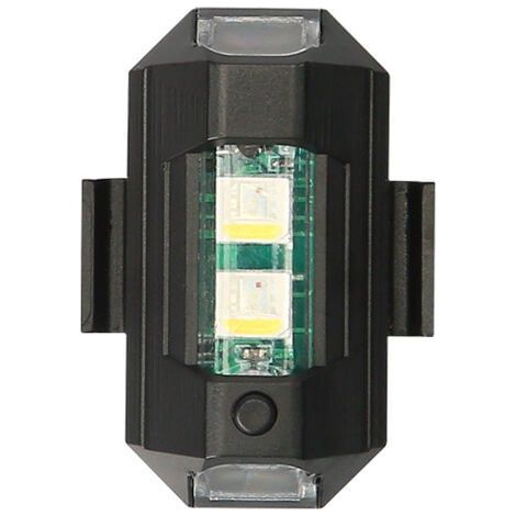 6pcs couleurs LED lumières stroboscopiques, lumières stroboscopiques pour avions, éclairage anti-collision LED lumières signal de nuit, mini lampe drone, lampe stroboscopique pour voitures, motos, vél (1/5)