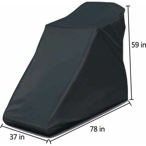 Housse de tapis roulant non pliable, housse de protection pour machine de course à pied avec cordon de serrage pour intérieur et extérieur (noir, 78 "x 37" x 59") (1/4)