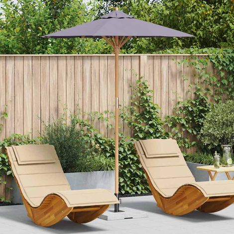Garden Parasol Dark grey 180 x 180 x 230 cm Bamboo vidaXL