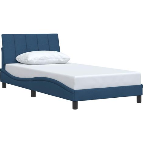 vidaXL Giroletto senza Materasso Hanko Blu 100x200 cm in Tessuto (1/5)