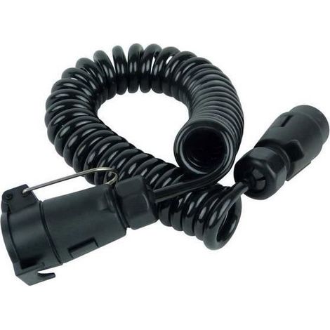 Rallonge spirale - Universel - 7 pôles - 0.75 mm² - Longueur 34 cm - Phare antibrouillard (1/5)