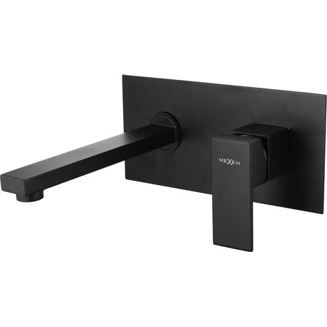 Mexen Cube rubinetto da lavabo ad incasso, nero - 73115-70 (1/2)