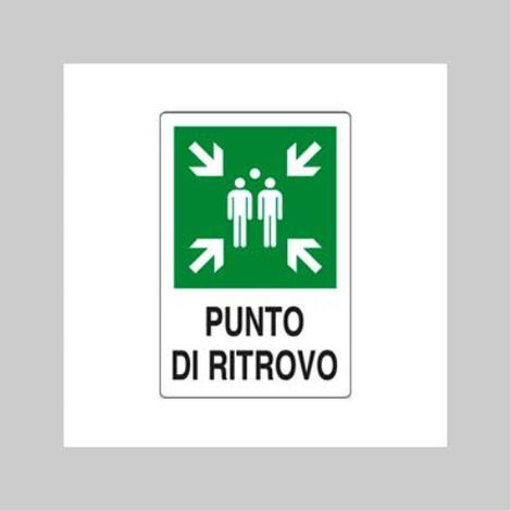 Cartello' punto di ritrovo' 20x30 cm (10 pezzi) (1/2)