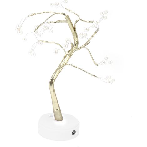 Guirlande lumineuse artificielle pour sapin, alimentation par batterie USB double, lumière chaude, 36 LED, étanche IP20, lampe décorative à monter soi-même pour fête ou salon (1/5)