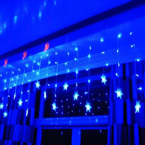 Rideau Lumineux LED - 4 M - Alimentation Secteur UE 220 V - Étanche - Pour Décoration Intérieure Extérieure - 1 Pièce (1/3)