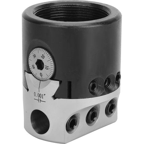 Tête d'alésage britannique 1/2'' F1 en acier au manganèse 0,001, 50 x 61,6 mm (1/5)