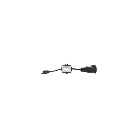 QORVA- Connecteur de remorque US 4 broches, prise plate vers EU 13 broches, convertisseur de cablage de Circuit d'éclairage de remorque Portable