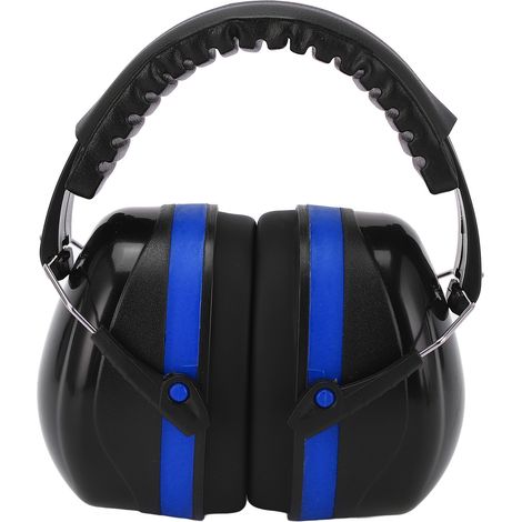 Industrial Earmuffs Noise Blocking Hearing Protection Size Adjustable Folding Ear Muffs for Baby Adults Black Blue