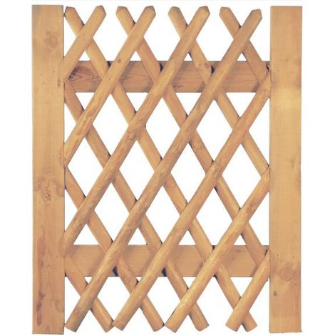 Jägerzaun braun Tor 100 x 120 cm