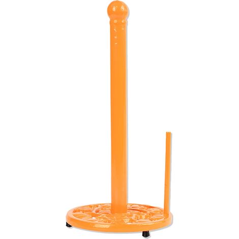 Porte-Serviettes en Papier en Fonte, Motif Citrouille Vintage Chic, Base lestée pour Rouleau de Papier essuie-Tout, Support pour comptoir de Cuisine, Salle de Bain, Orange (1/5)