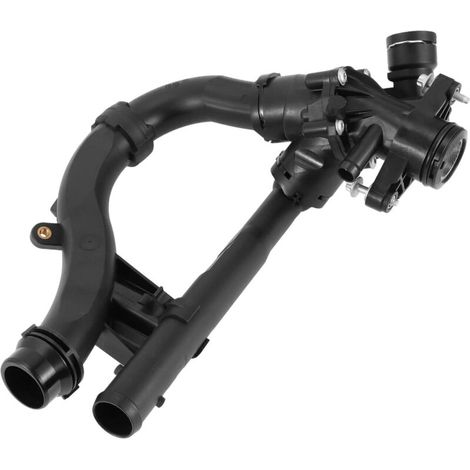 Automotive Thermostat for Mercedes-Benz C200, GLC260, E260, W205, Black Plastic Engine Coolant Thermostat Housing, Part Number 2742000115 (1/4)