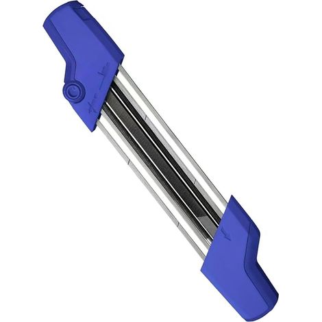 Herramienta de afilado de cadena de motosierra de doble función, sistema de afilado manual rápido para el mantenimiento de la cuchilla y el medidor de profundidad. (1/5)