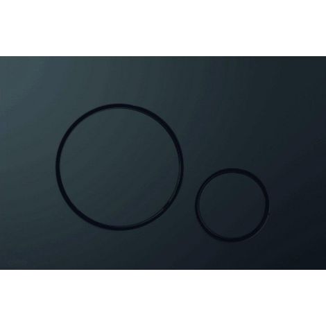 No-name Optima AquaForm bouton de chasse d'eau noir mat (1/2)