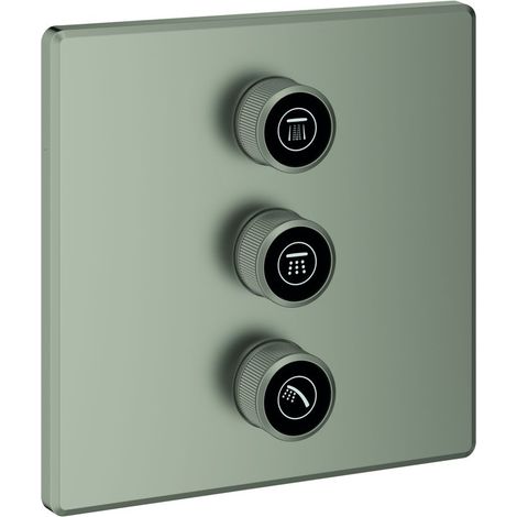 3-fach UP-Ventil Grohtherm Smart Control 29127 eckig FMS satin steel (1/3)
