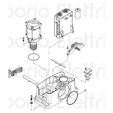 beninca pièce détachée moteur assemblé bull 5m 9686702