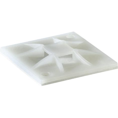 HellermannTyton QM30A-PA66-NA-C1 Befestigungssockel selbstklebend, schraubbar 151-10905   4fach einf