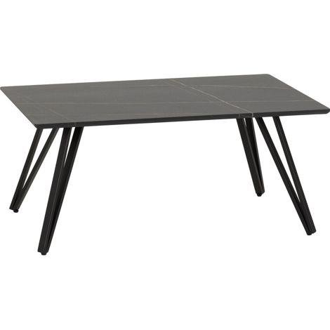 Marlow Coffee Table - L50 x W100 x H45 cm - Black Marble Effect