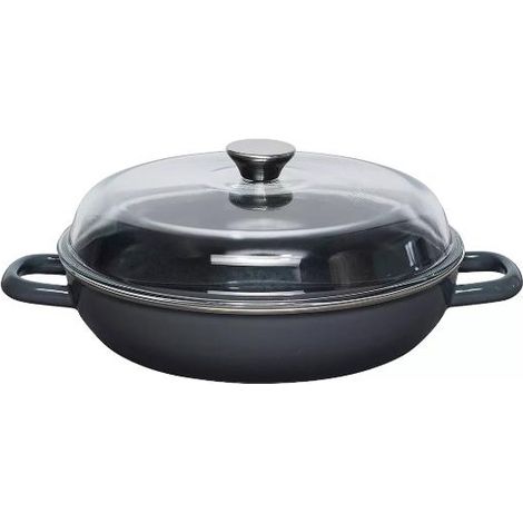Riess sartén con tapa de cristal 28cm GRIS OSCURO (1/2)