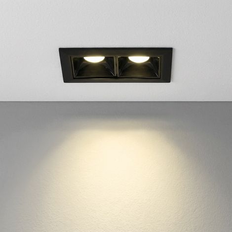 Spot encastré linéaire à LED 4W - UGR18 - CRI90 - Driver LIFUD - Blanc Neutre - Noir