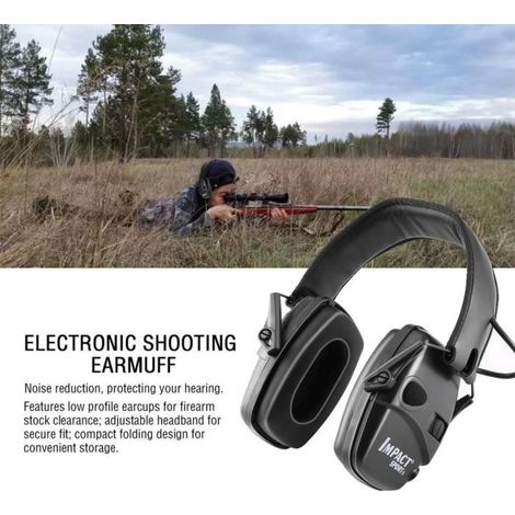 Casque antibruit de tir électronique d'amplification d'impact anti-bruit de sports de plein air (1/4)