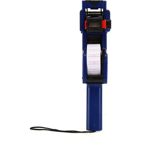 Étiqueteuse MX-5500 avec 8 chiffres, pistolet à prix pour commerce, inclut étiquettes et recharge encre (bleu) (1/5)