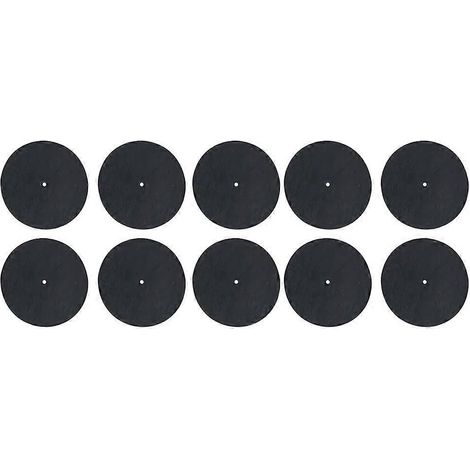 10pcs Anti-static 7 Inch Lecteur de Disques Vinyle Platine Platter Mat Réduction du Bruit Slipmat pour Enhanced Son (1/5)