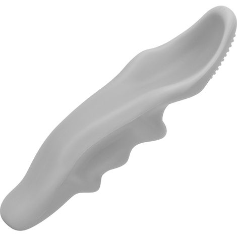 Bâton de massage silicone gris pour soulager les douleurs musculaires et points de trigger, outil de pression profonde pour détente des tissus. (1/5)